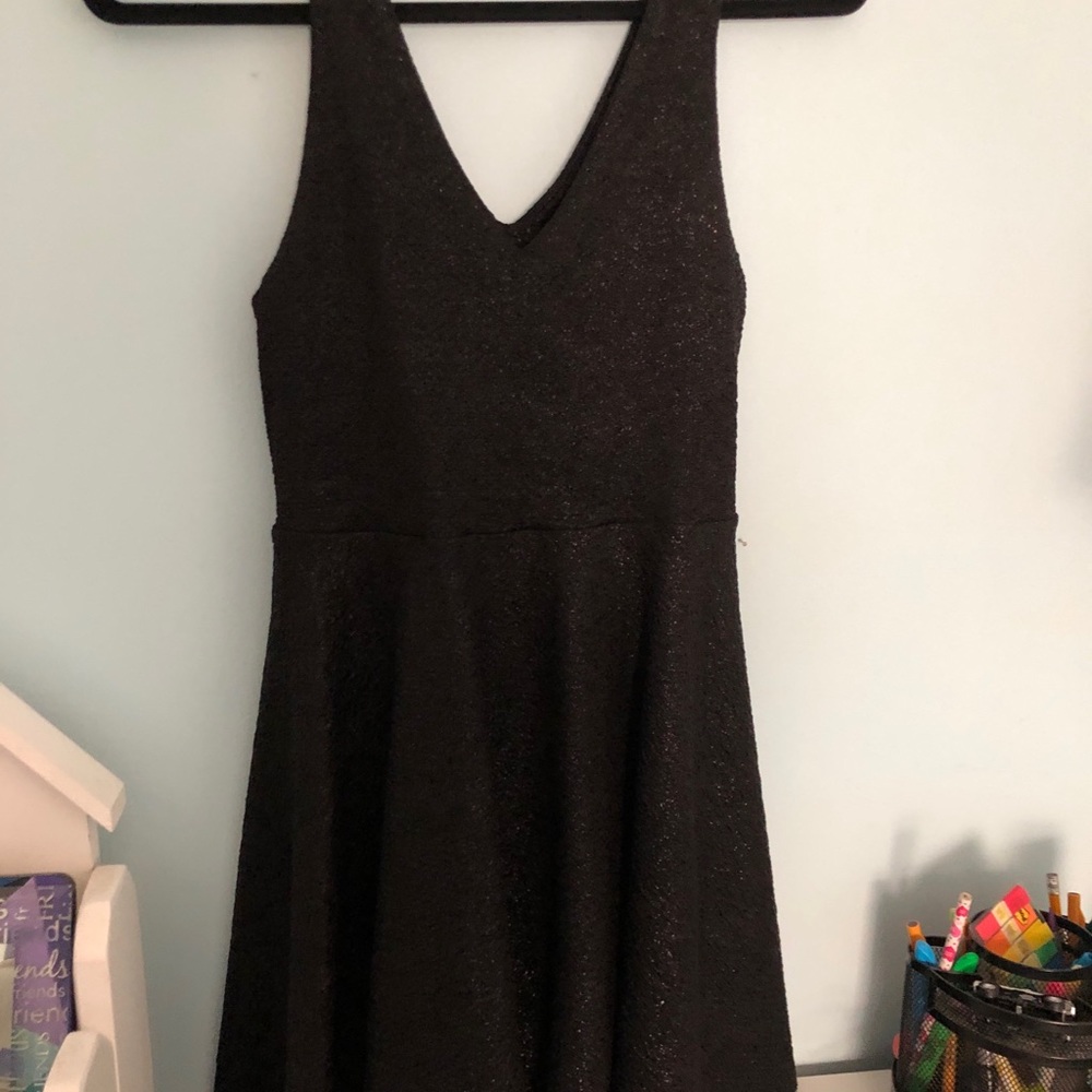 black sparkly dress